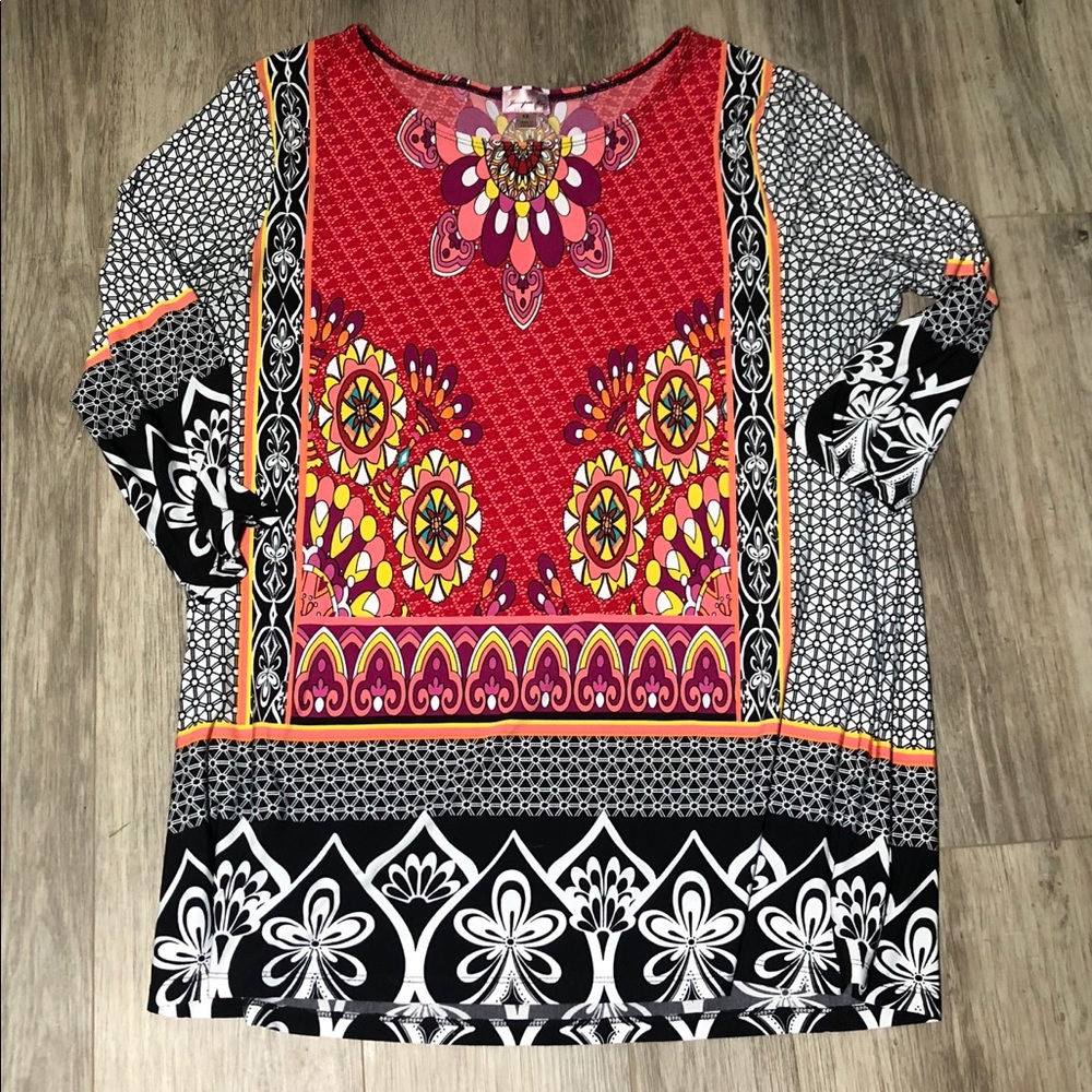 Cute, multicolored business casual top
